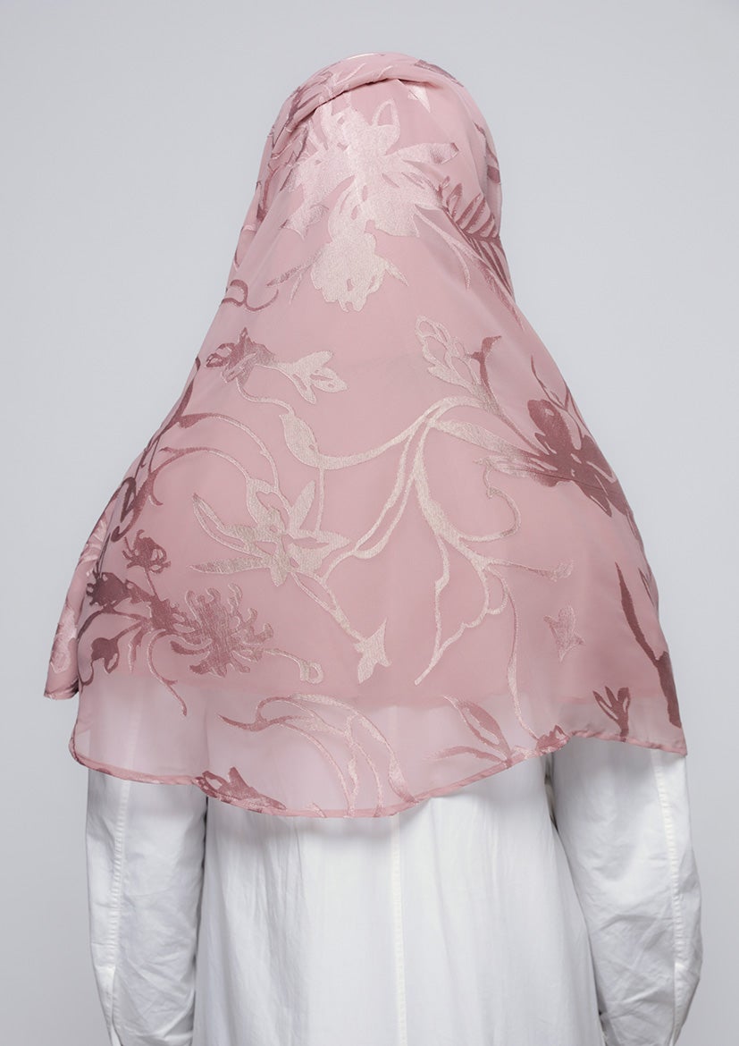 She Pink - Printed Brasso - BOKITTA Hijab