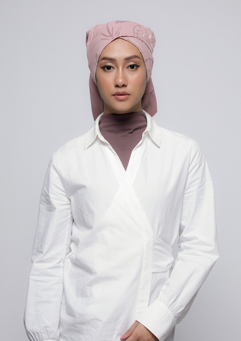 She Pink - Printed Brasso - BOKITTA Hijab
