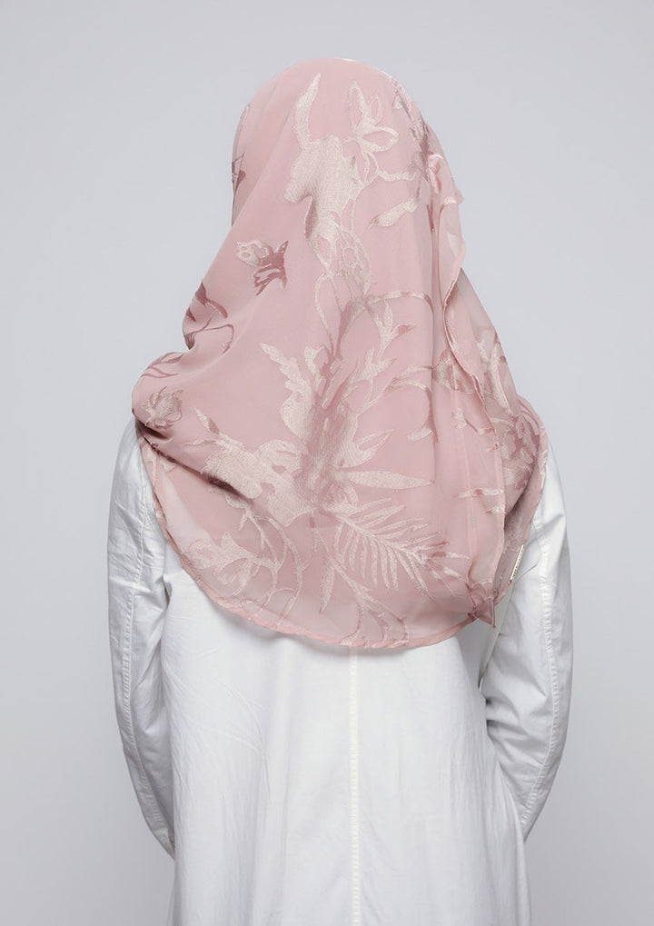 She Pink - Printed Brasso - BOKITTA Hijab