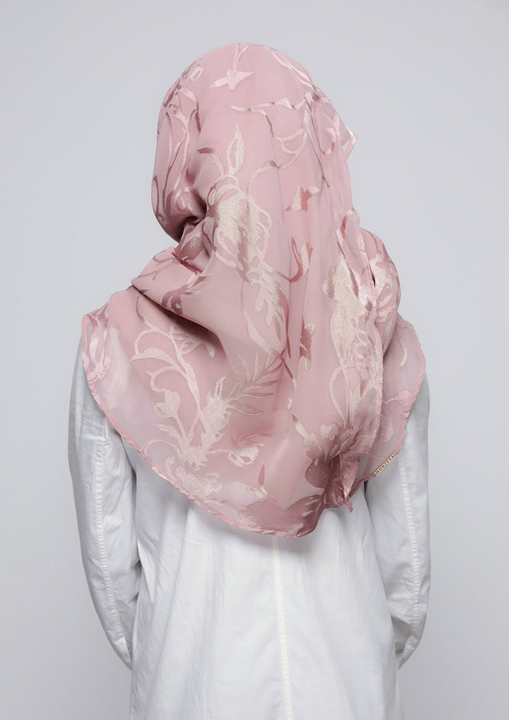 She Pink - Printed Brasso - BOKITTA Hijab