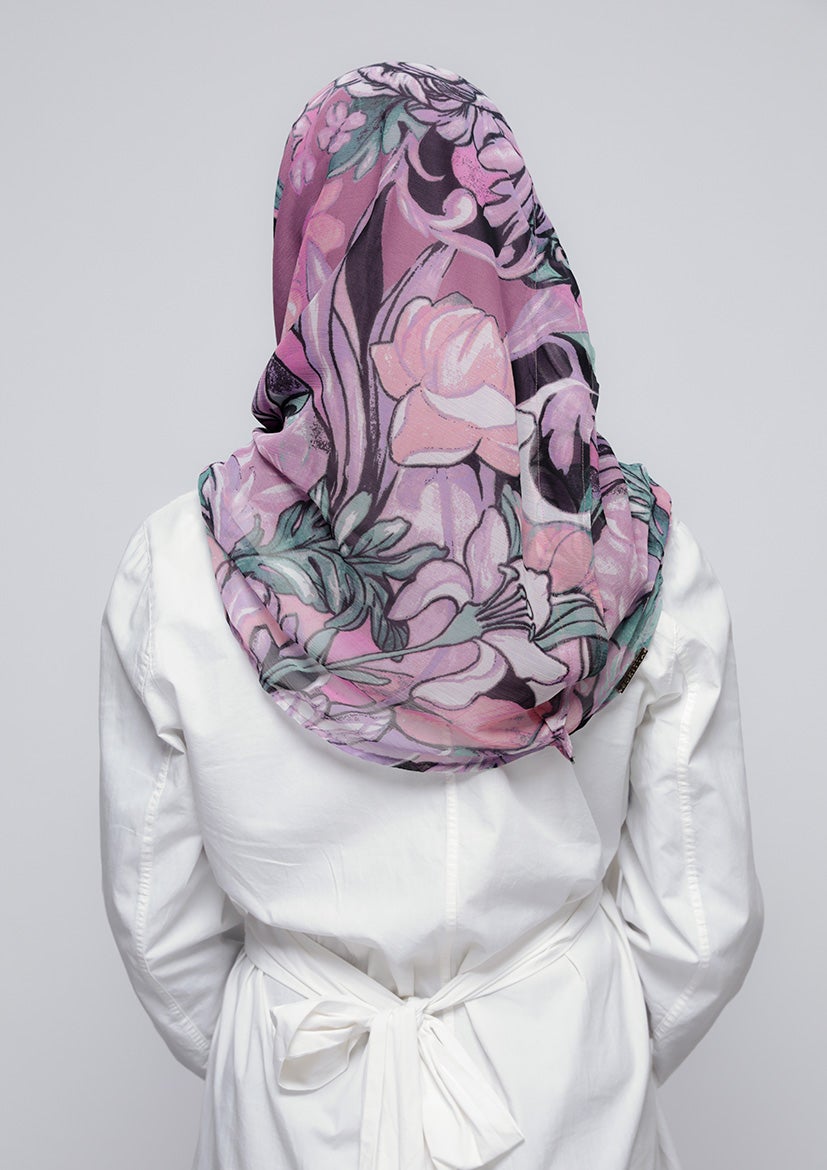 Soul Mate - Printed Crinkled Chiffon - BOKITTA Hijab