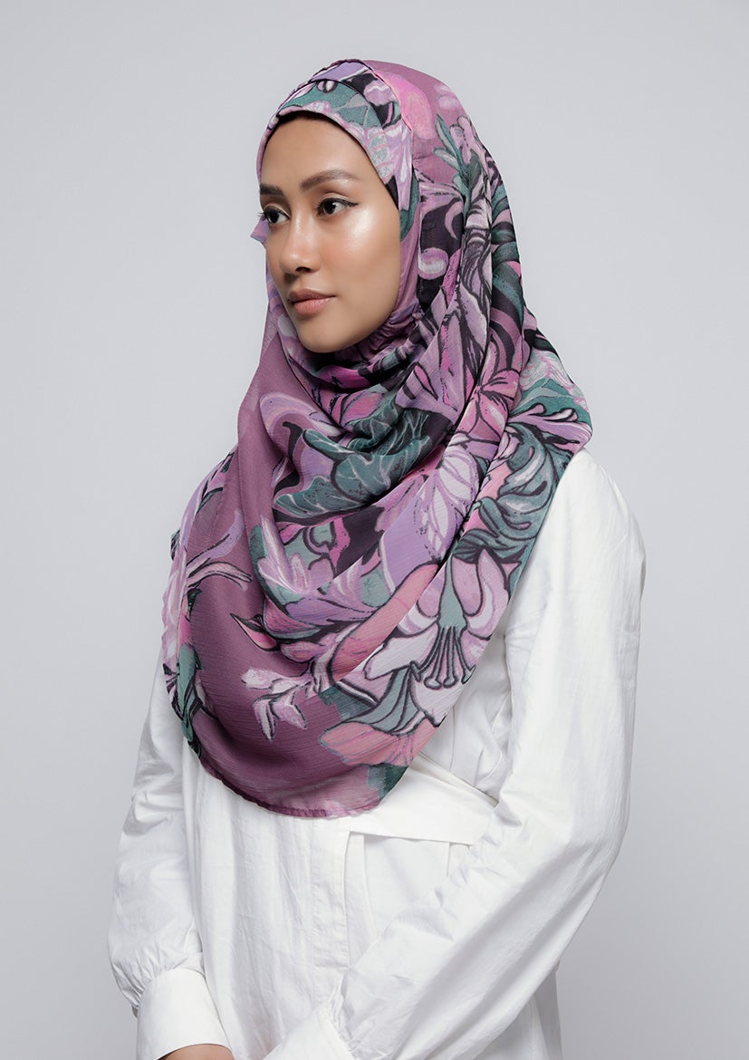 Soul Mate - Printed Crinkled Chiffon - BOKITTA Hijab
