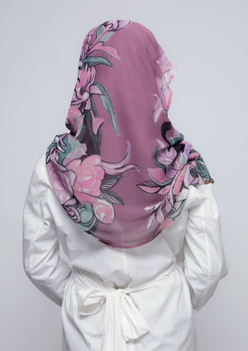 Soul Mate - Printed Crinkled Chiffon - BOKITTA Hijab