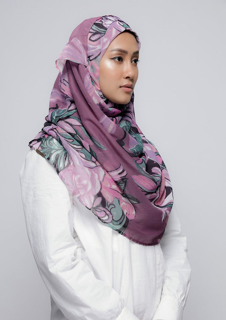 Soul Mate - Printed Crinkled Chiffon - BOKITTA Hijab