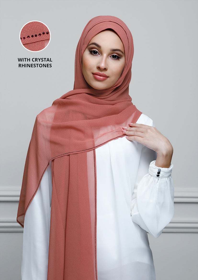Vintage Rose with Crystals - BOKITTA Hijab